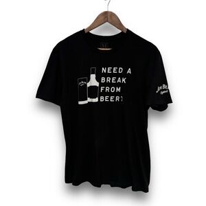 Jim Bean Men's Need A Break From Beer T Shirt‎ Size Medium 19.5 x 27